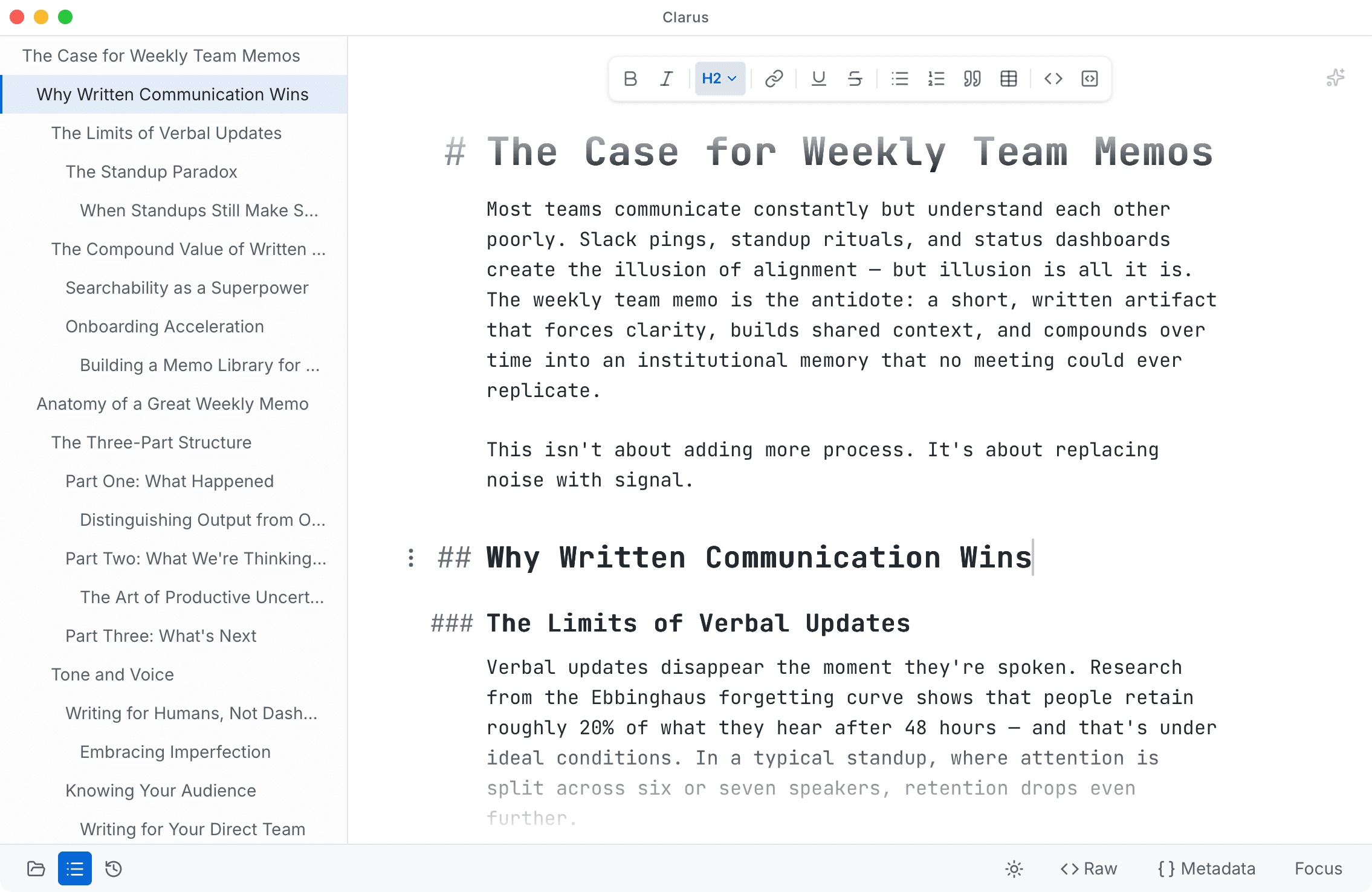 Clarus for Students — Write Better Essays screenshot